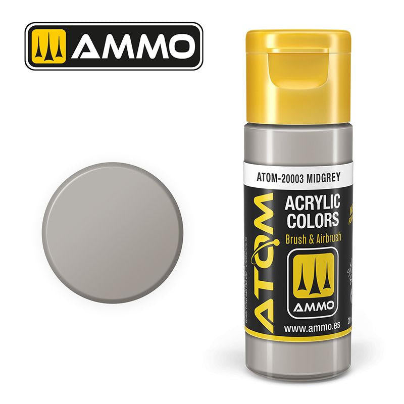 MiG Ammo ATOM COLOR Midgrey (20003)